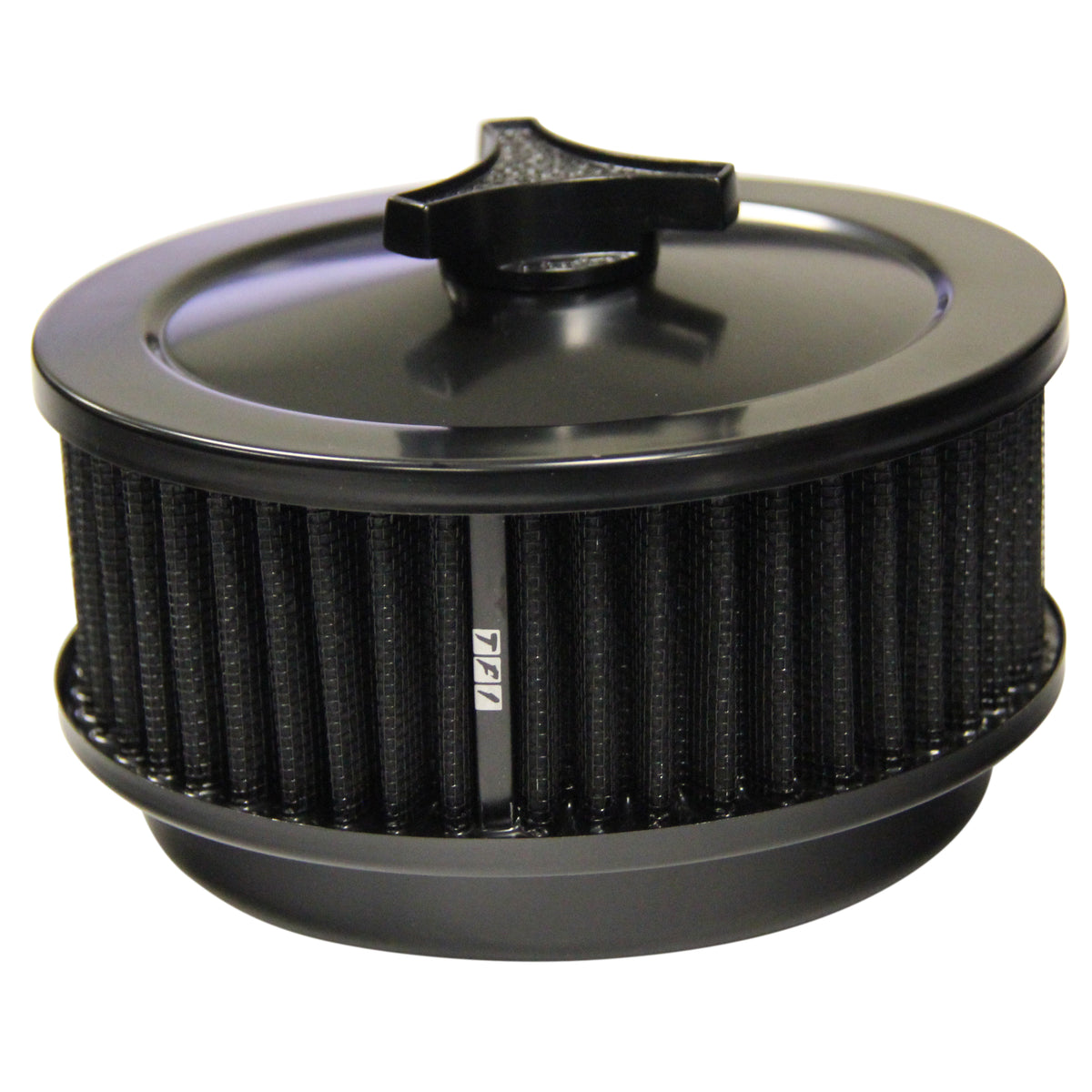 TFI Racing TFI-446-921BLK Black Air Cleaner 6-3/8" Wide x 2" Tall Suit 5-1/8" Holley Carburettor