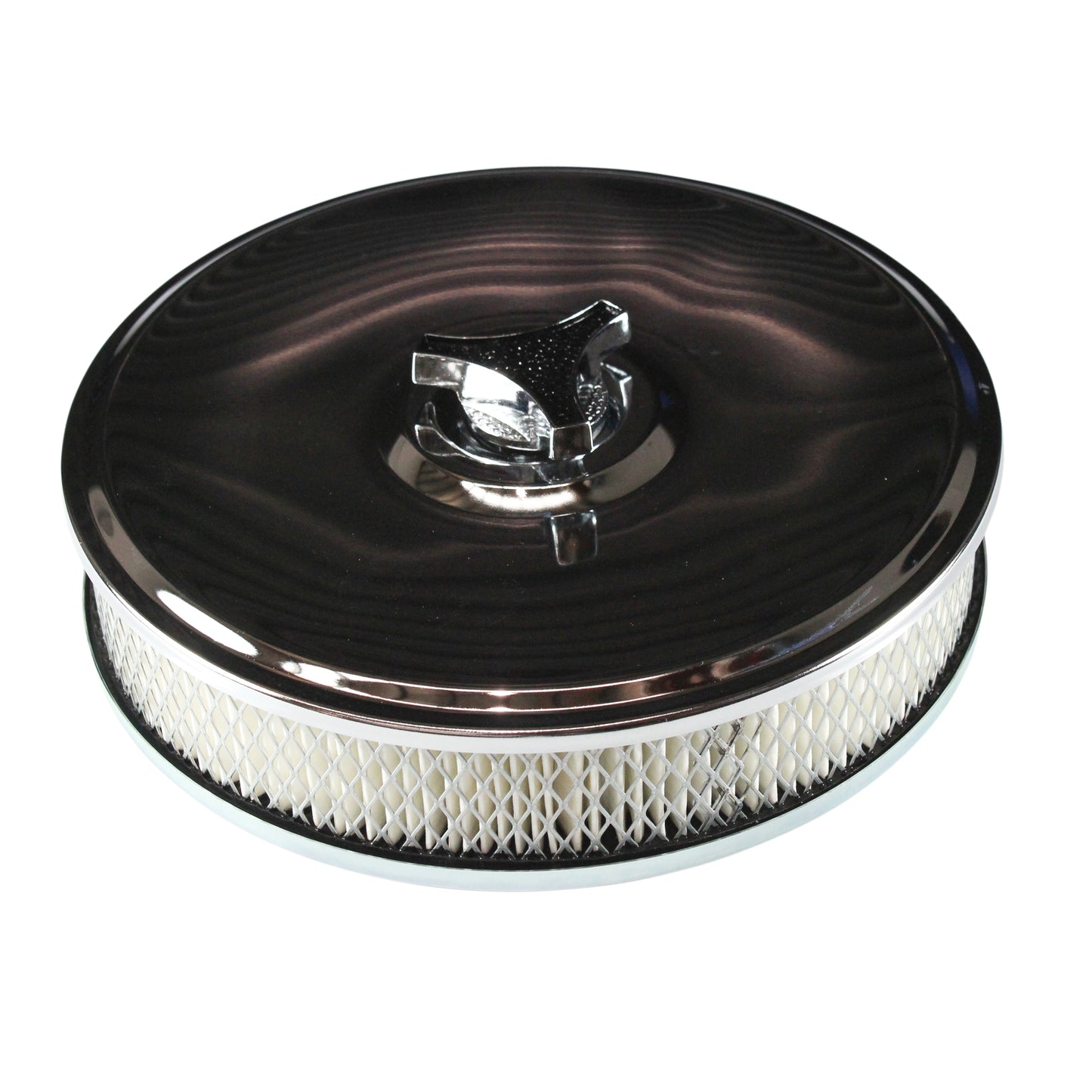 TFI CHROME 9" x 2" ROUND AIR CLEANER 456-821 WEBER ADM/XE-XF