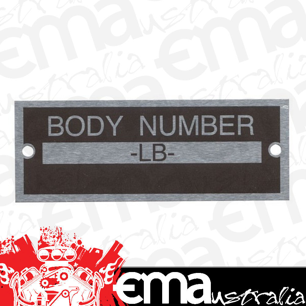 Bob Drake BD40-14002 Body Number Plate suit 1933-34 Ford