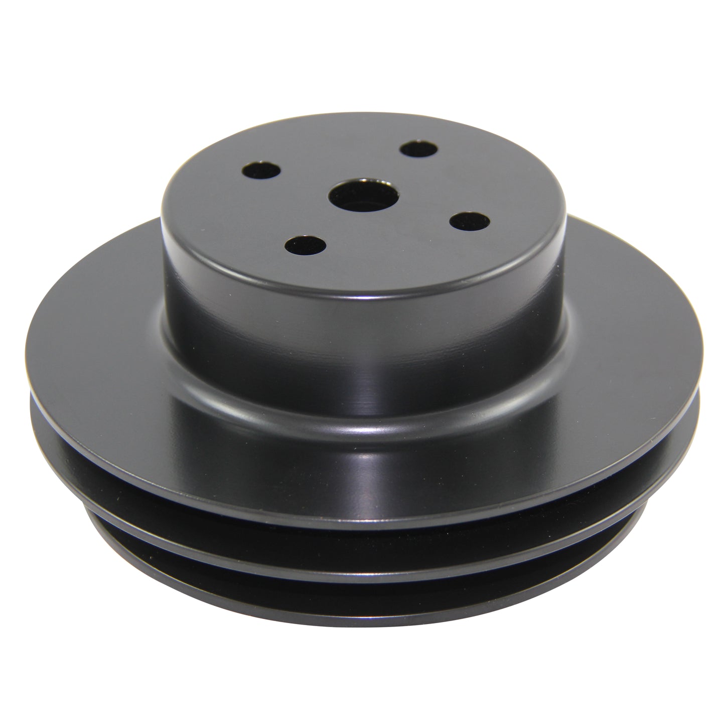 Pulley Water Pump Double Groove Lwp Black Alloy Big Block Chevrolet 396-454