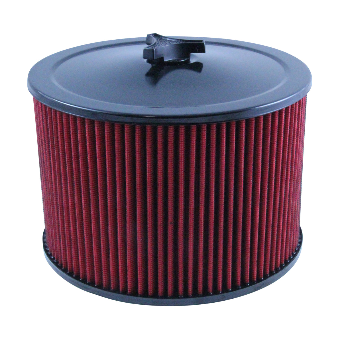 Black Air Cleaner 9" Wide x 6" Tall Holley Edelbrock Carburettor Red Element