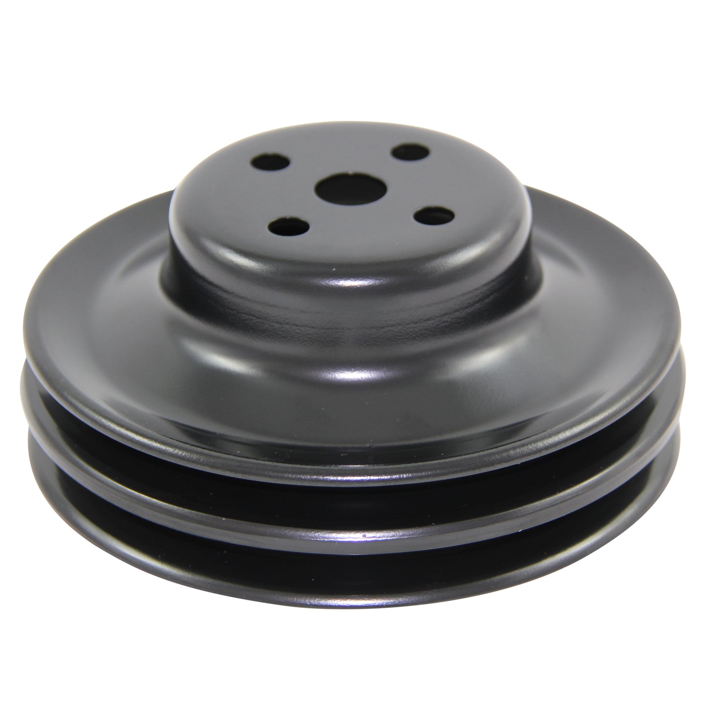 Pulley Water Pump Dual Groove Black Steel Ford Windsor 289 1965-66