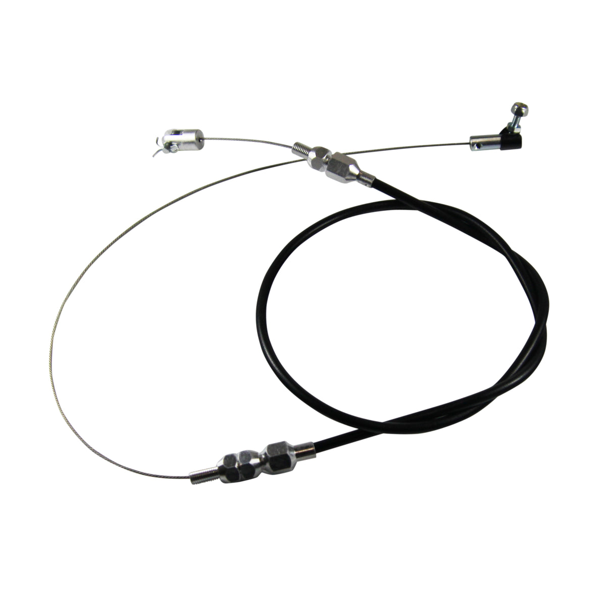 Throttle Cable Assy Kit Fits Carb Engine + some Efi Black Rubber 36 Inch Long