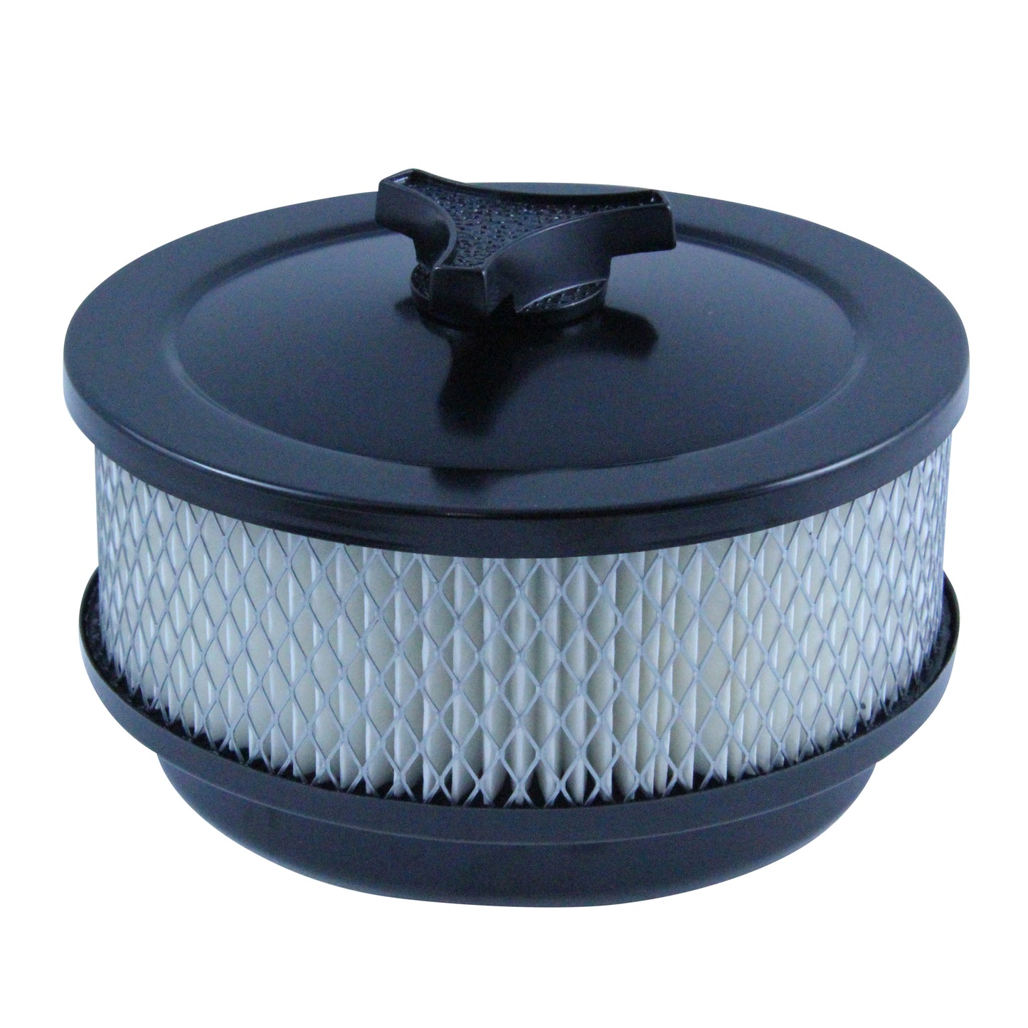 Black Air Cleaner 6-3/8" Wide x 2-1/2" Tall Suit 5-1/8" Holley Edelbrock Carb