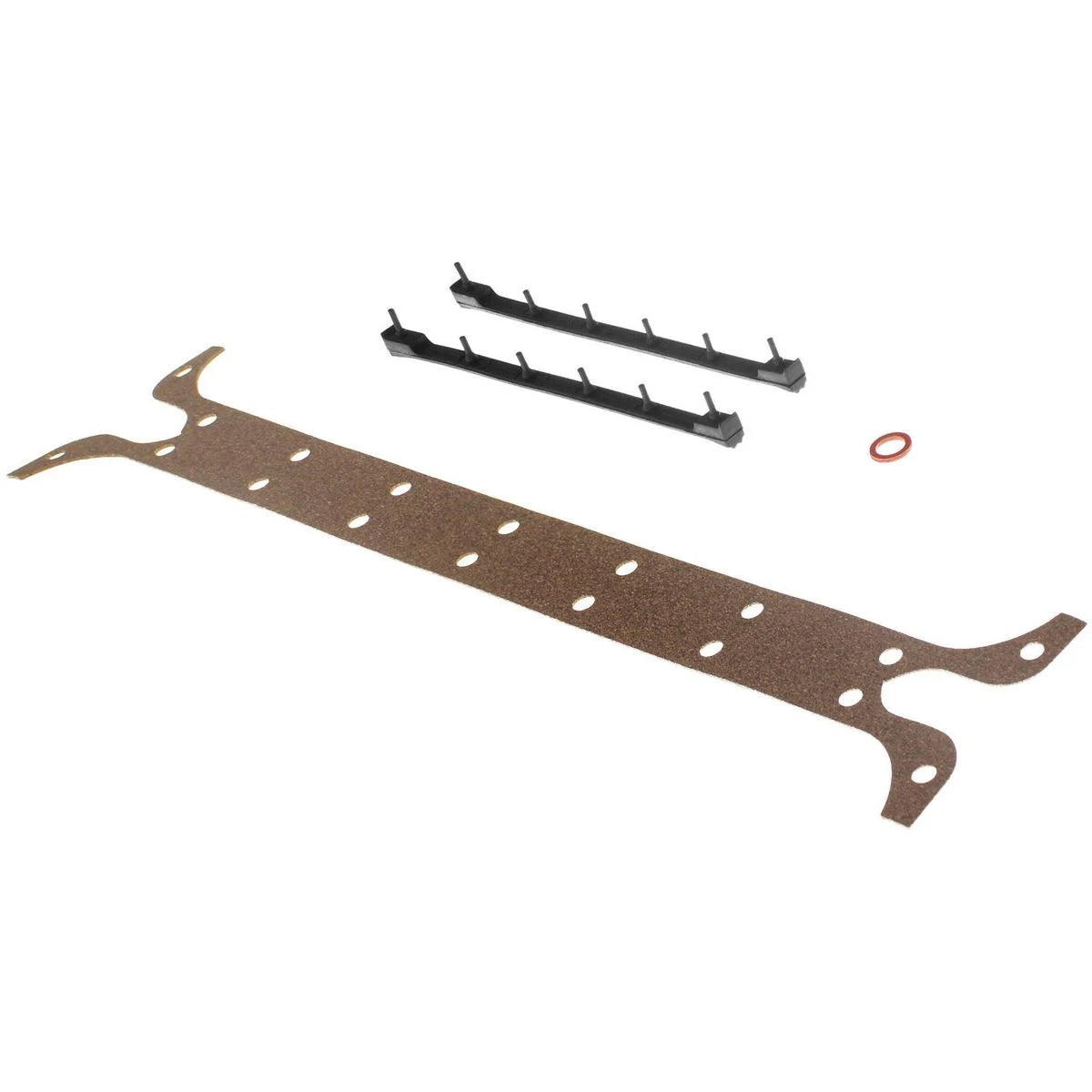 Oil Pan Gasket Set Chrysler V8 Small Block 318-340 (Fibre & Black Neoprene)