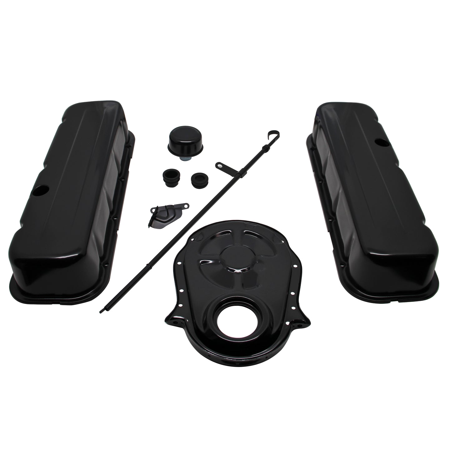 Chevrolet Big Block V8 396-454 Engine Dress Up Kit Black Tall Valve Cover