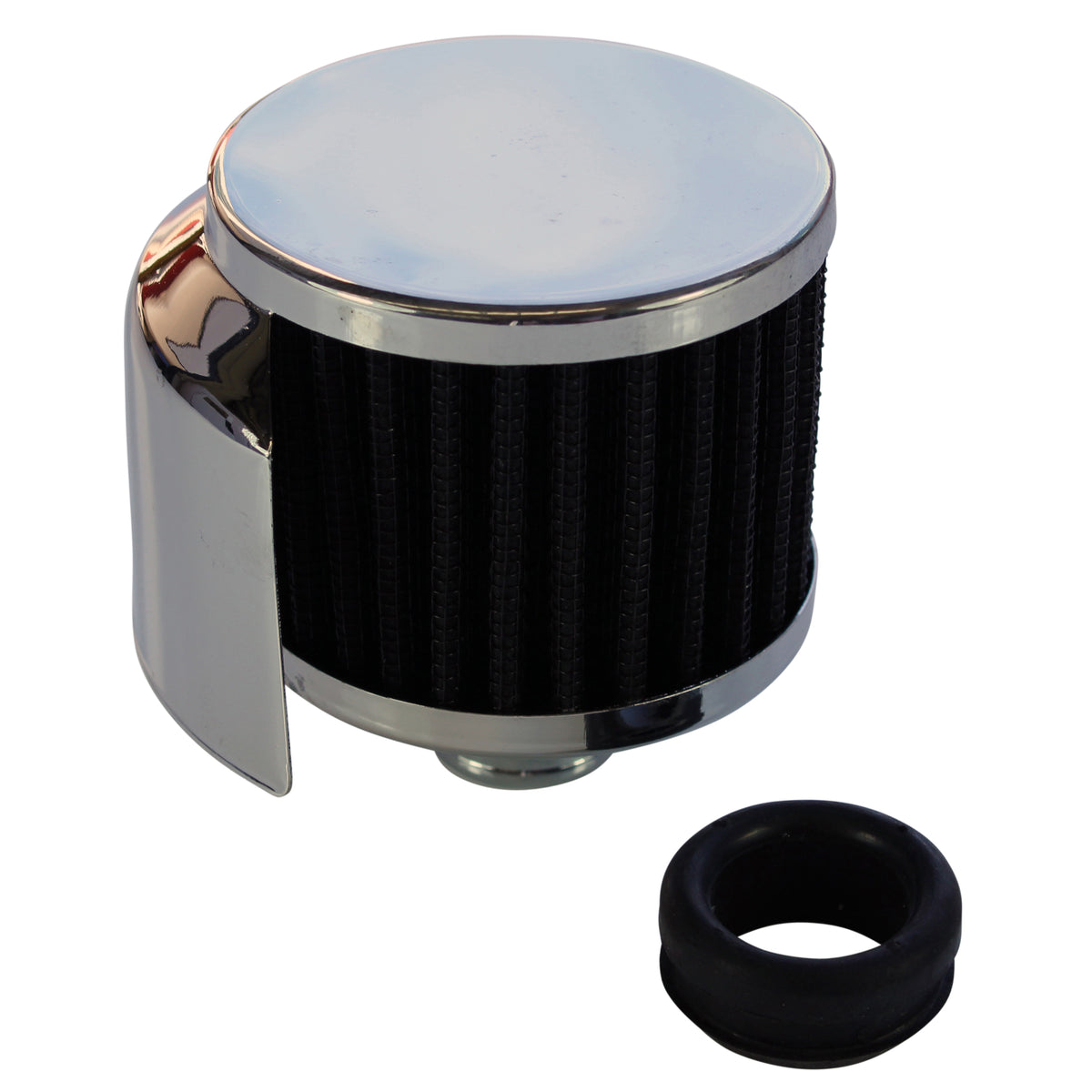 TFI Racing TFI-66-005 66-005 Breather Cap Push On with Shield Black Element