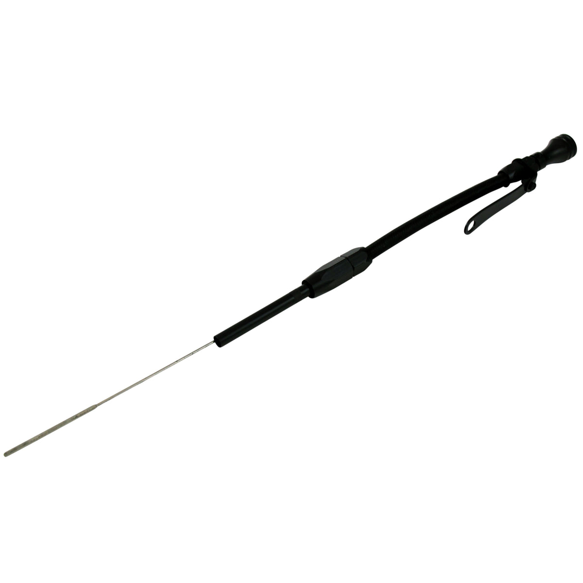 Engine Dipstick Tube Chevrolet V8 Small Block 305-350 1980 on Flexible Black