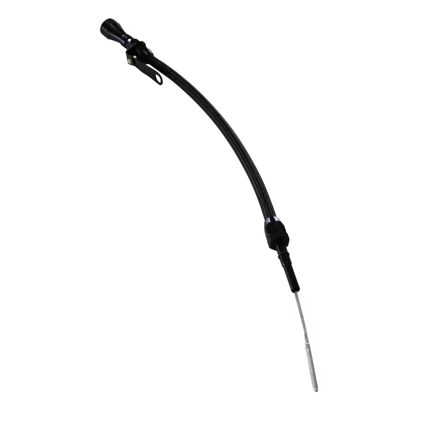 Engine Dipstick Tube Ford Chevrolet LS V8 1997 onwards Flexible Black Braided