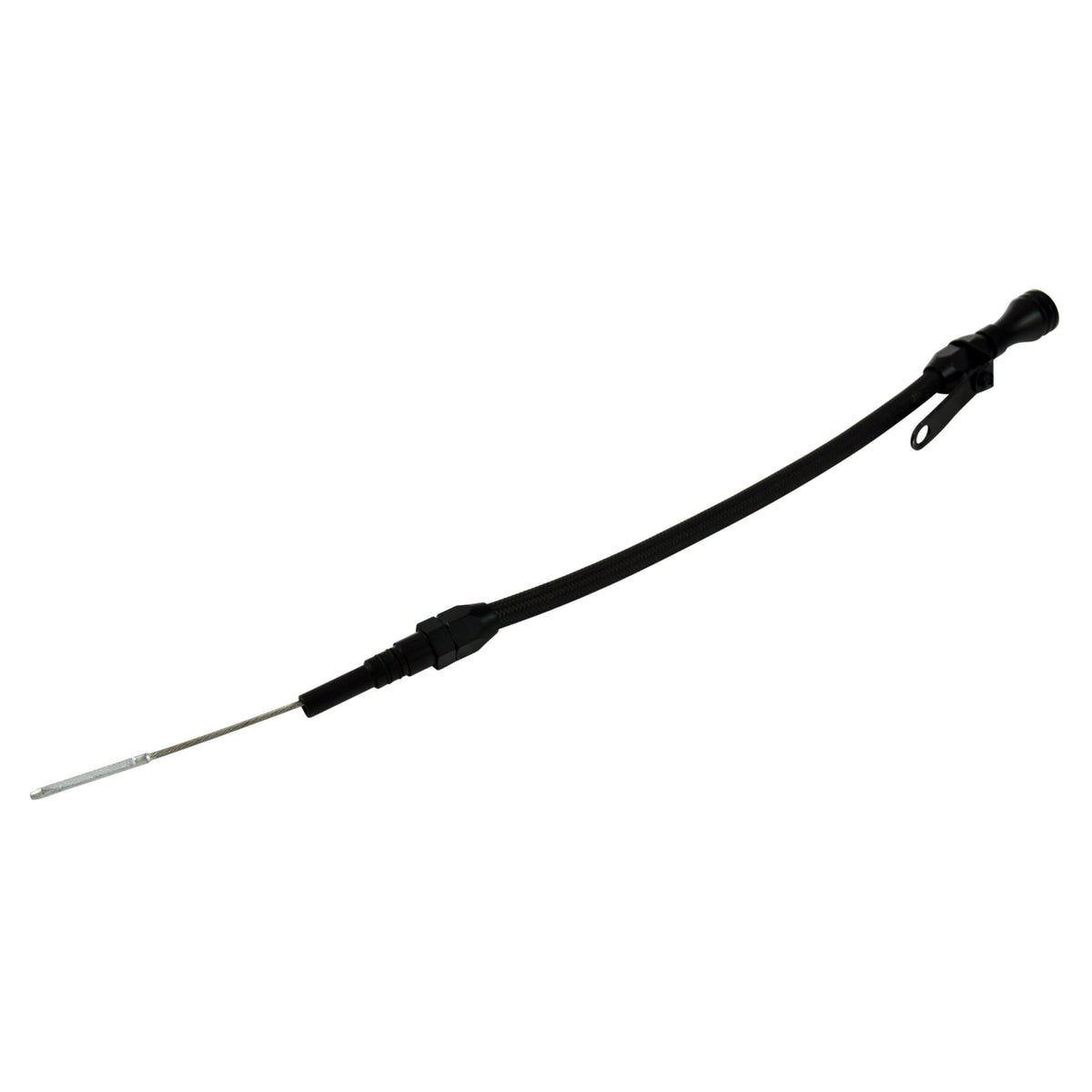 TFI Racing TFI-66-251 Engine Dipstick Tube Chevrolet V8 Big Block 396-454-502 Flexible Black Braided