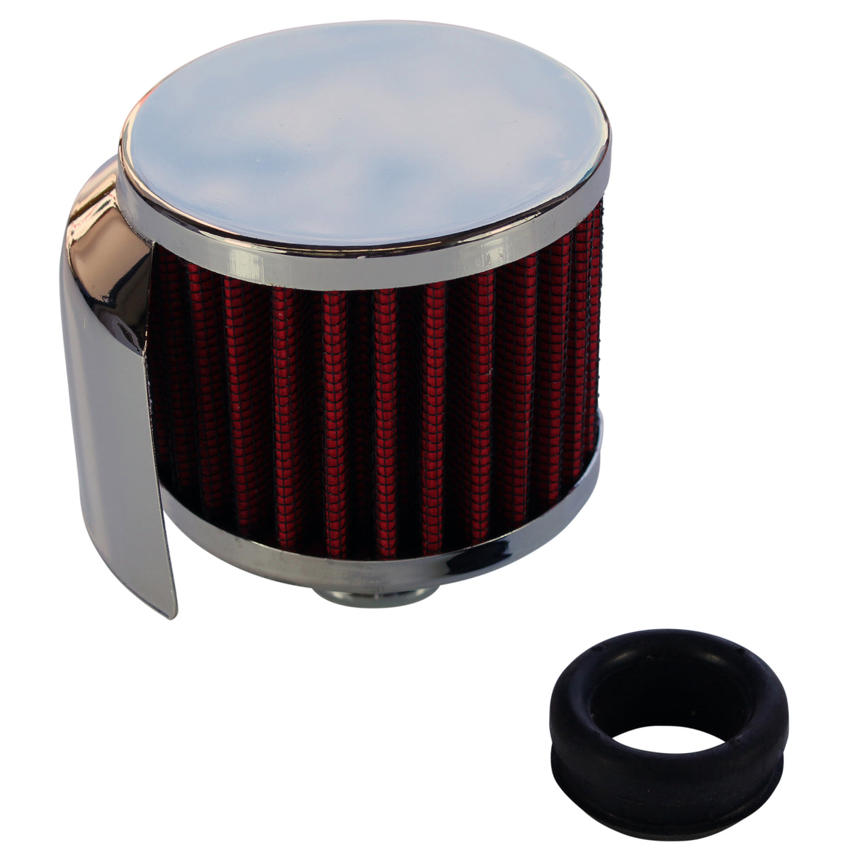 TFI Racing TFI-66-006 66-006 Breather Cap Push On with Shield Red Element