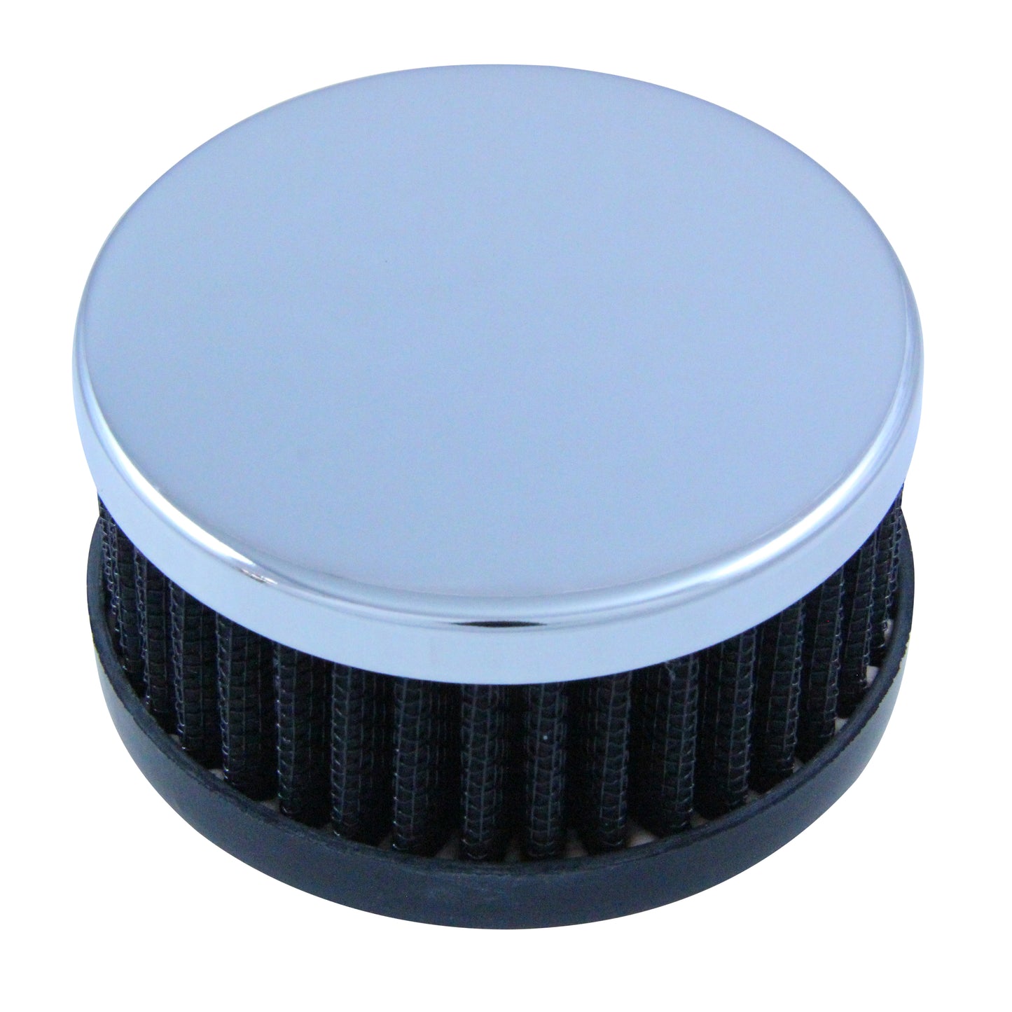 Valve Cover Breather Cap Push In Hi Performance 2 Inch Tall Black with Grommet
