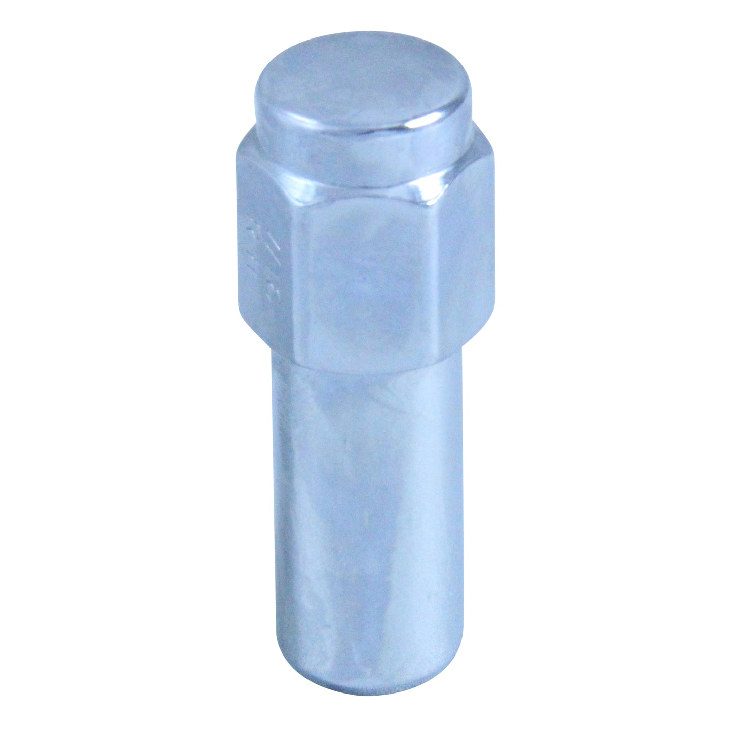 Single Chrome Flat Extra Long Mag Nut (Close Ended) - 7/16" UNF Thread, 21mm Hex