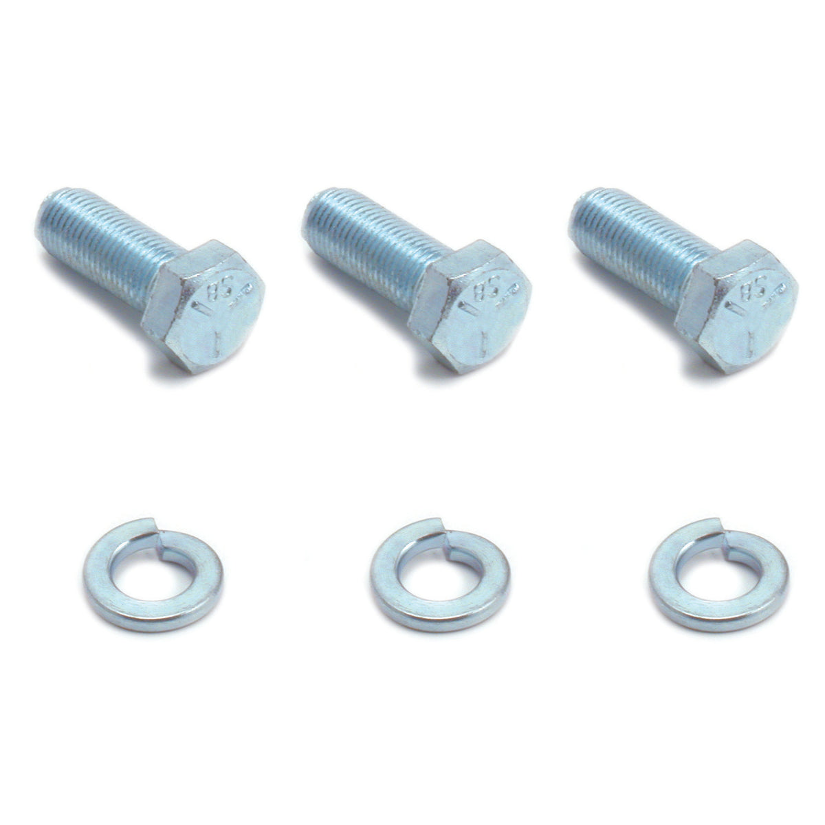 TFI Racing TFI-66-343 Chevrolet Pulley Crankshaft Hex Hed Grade 5 Bolts 3/8" x 1" + Washers Set 3