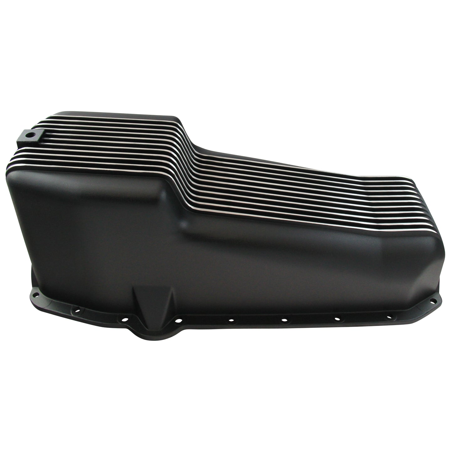 Oil Pan Chevrolet Small Block 55-79 Black Alloy-Aluminium Finned