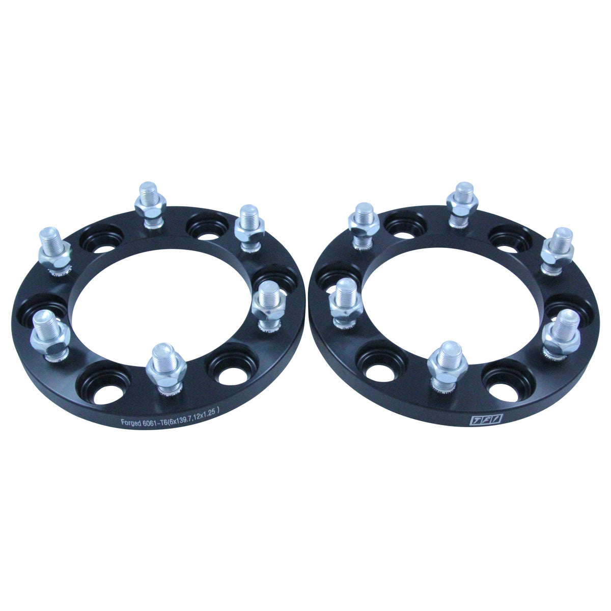 TFI Racing TFI-67-016 Bolt On Billet Wheel Spacer Kit 15mm Thick Size 6x139.7PCD 12mmx1.25 Stud