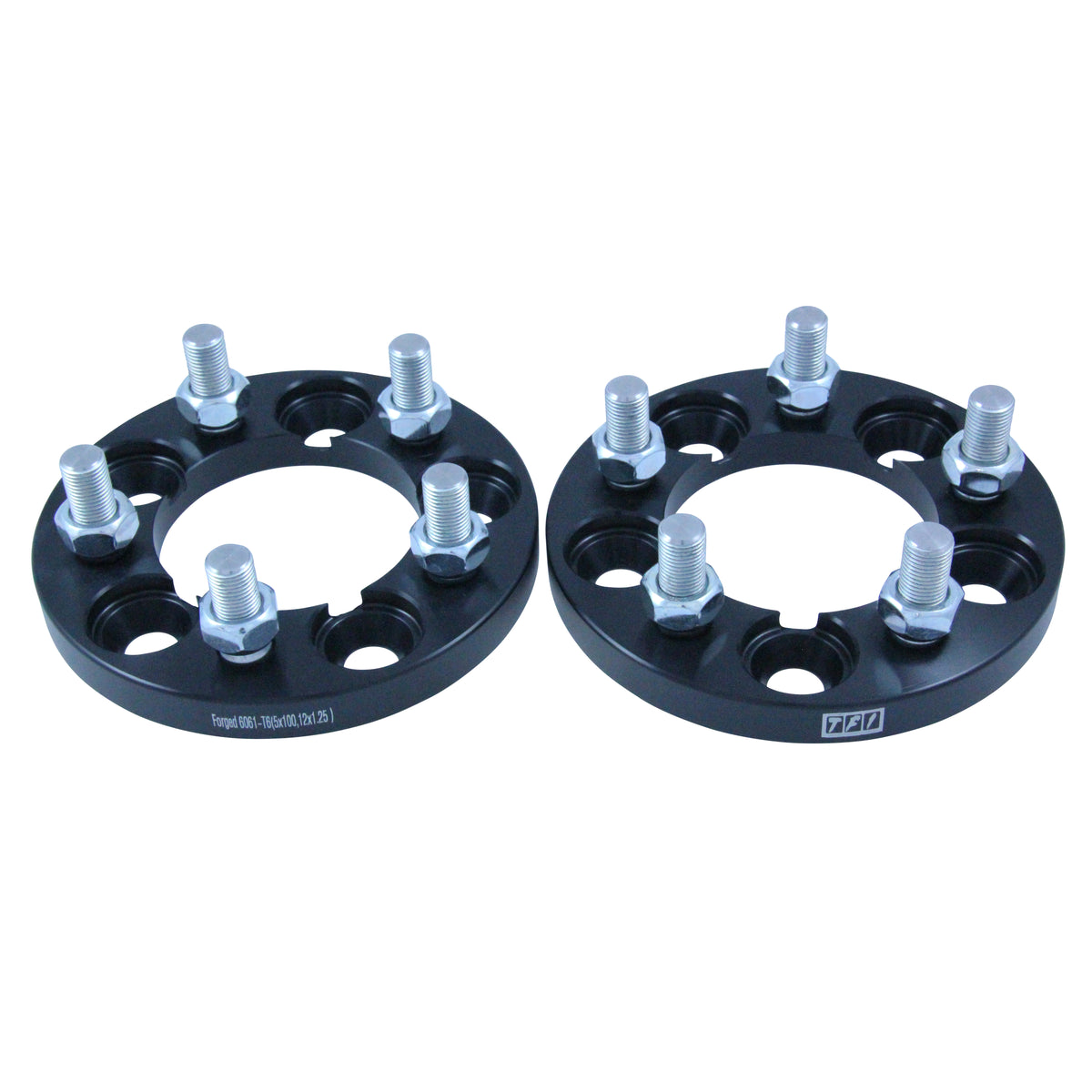 Bolt On Billet Wheel Spacer Kit 15mm Thick Size 5x100PCD 12mmx1.25 Stud
