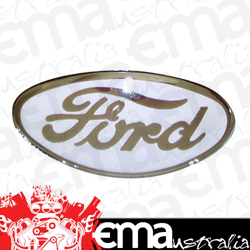 Bob Drake BDB-8212-STR-W White Porcelain Emblem suit 1932 Ford Bullnose