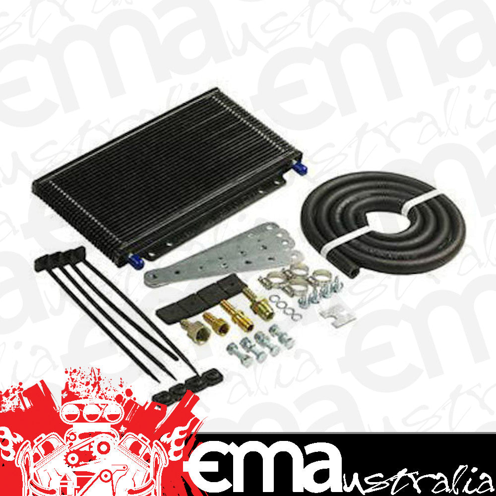 B&M BM70264 Transmission Supercooler Oil Cooler 11" L X 6" W X 1-1/2" Thick