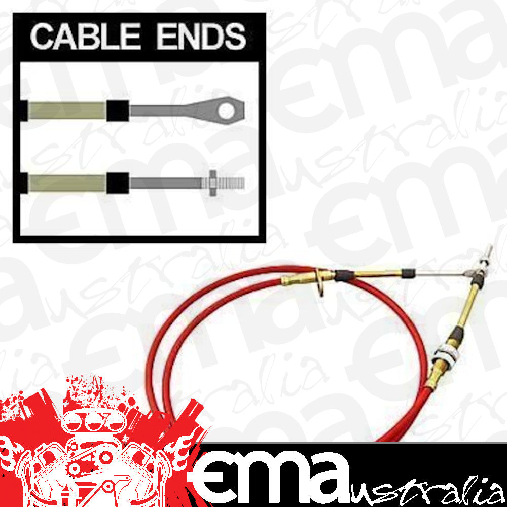 B&M BM80833 Transmissions Super Duty Race Shifter Cable Red 5 Foot