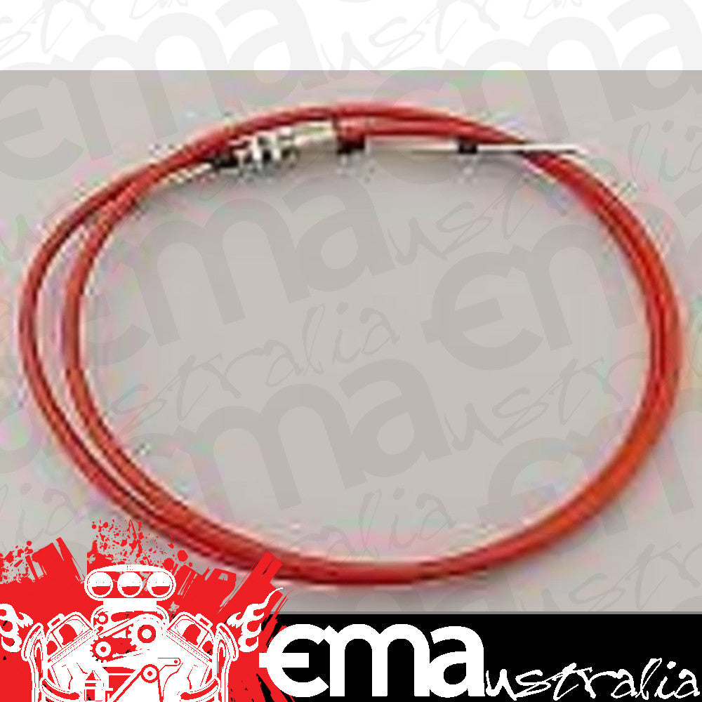 B&M BM80834-3 8Ft Performance Shifter Cable Thread & Eyelet Ends Red BM 80834