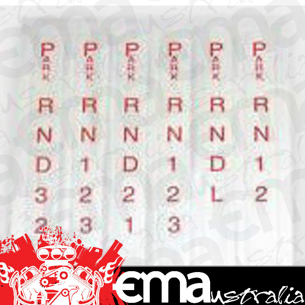 B&M Pro Ratchet Shifters Replacement Shifter Indicator Window Decal For B&M Racing BM80848