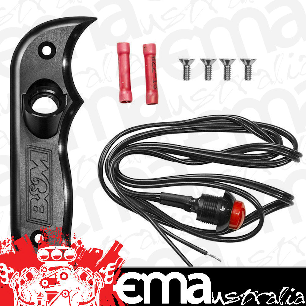 Designed to fit right hand B&M Magnum Grip Pro Stick shifter.Knob Style: Pistol grip R/H Stealth w/ Button For Shifters B&M Racing BM81078