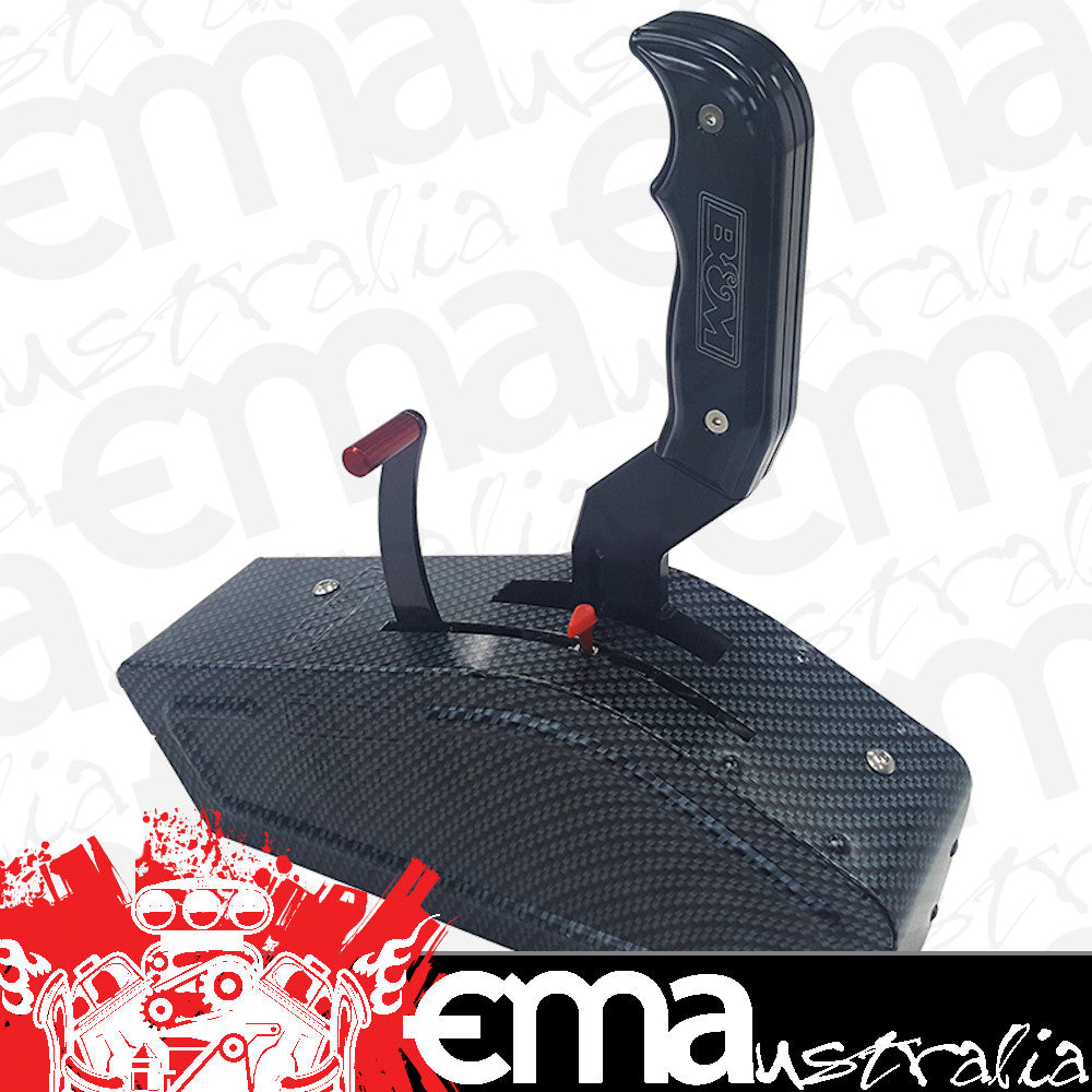 B&M BM81119 Carbon Stealth Pro-Ratchet Shifter Suit Ford/Gm/Chrys 3 & 4 Speed Auto