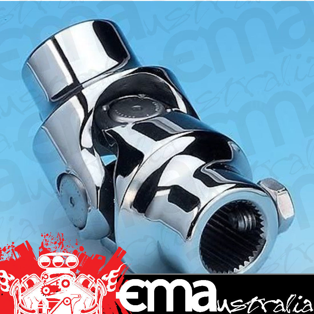 Borgeson 123449 Steering U-Joint, Polished Stainless, 3/4-36 X 3/4DD