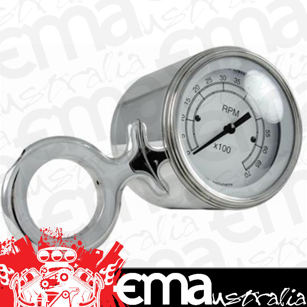 Borgeson BOR904004 Polished Billet Aluminium Tachometer Cup 1-3/4" - Column Mount Fits Autometer Traditional Series Tachometers