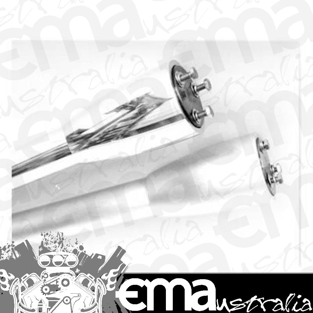 Borgeson BOR908004 Polished Billet Aluminium Traditional Style Steering Column 30" Length, 1-3/4" Tube With A 3" Bell