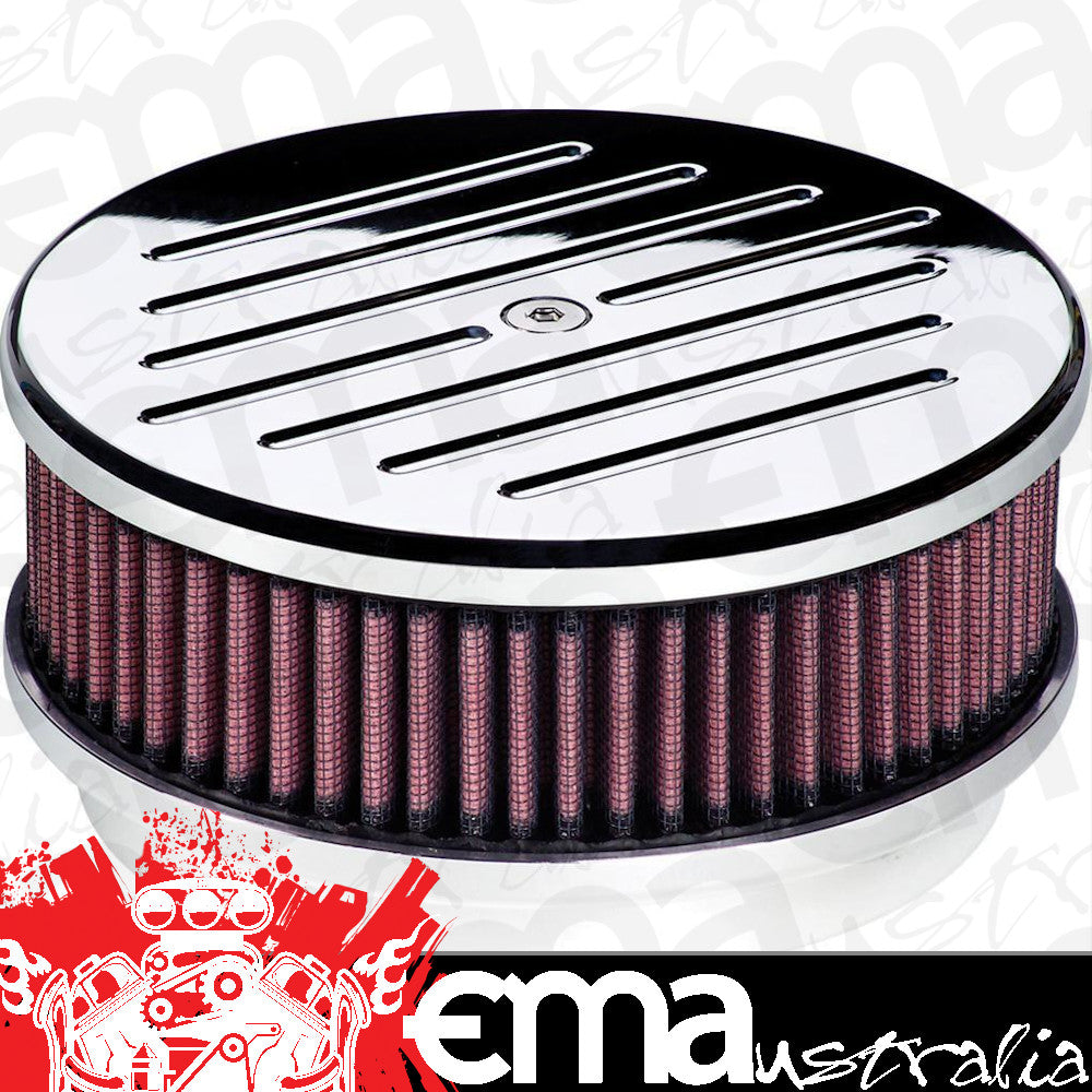 Billet Specialties BS15120 6-3/8" X 3" Air Cleaner Polished Alloy Ball-Milled