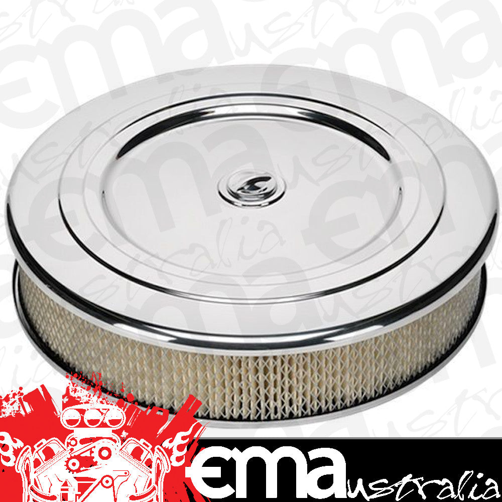 Billet Specialties BS15837 Classic Round 14" Air Cleaner Polished Alloy