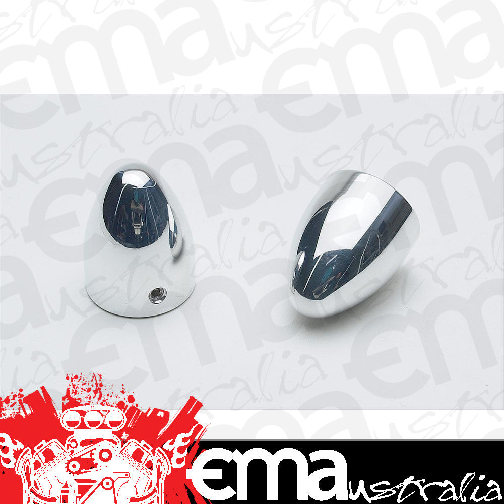 Billet Specialties BS248810 Polished Alloy Wiper Stem Covers Bullet Post Style
