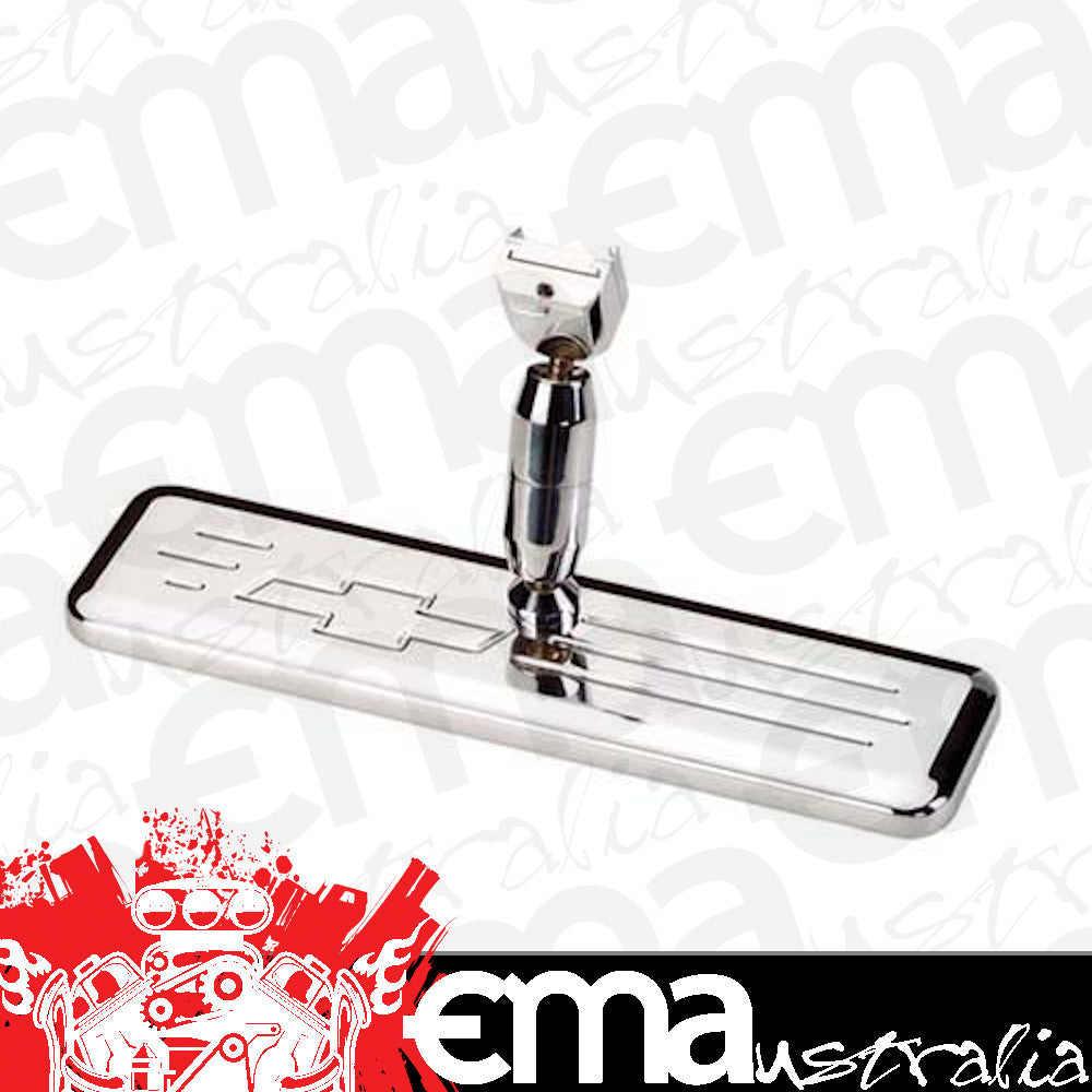 Billet Specialties BS257340 Polished Alloy Interior Rear View Mirror Bowtie Logo