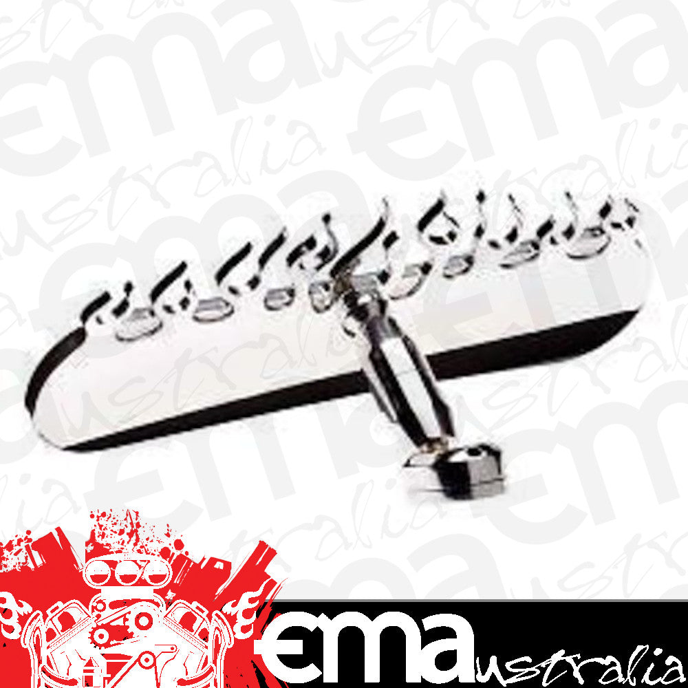 Billet Specialties BS257820 Polished Aluminium Interior Mirror With Flames