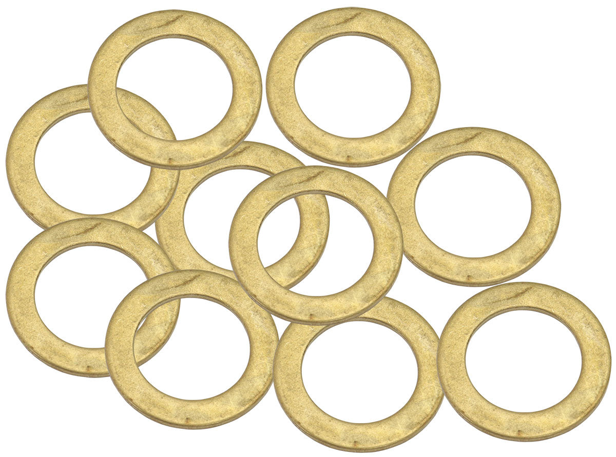 Aeroflow AF181-12 Brass Crush Washer Metric M12 12mm ID Suit M12 Thread 10 Pac