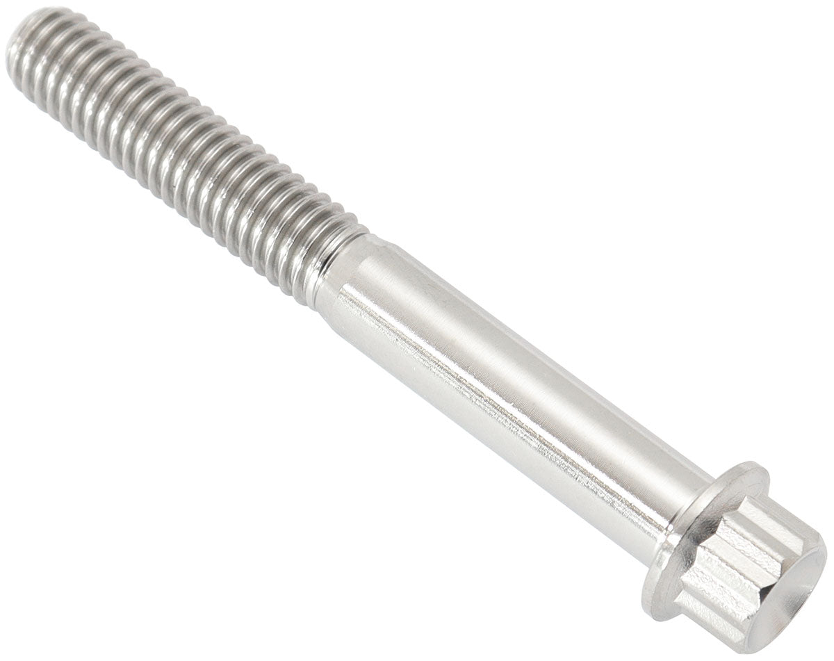 Aeroflow AF3501-1968 M6X1.00 Titanium Bolt 50mm UHL12 Point Single M6 X 1.00mm