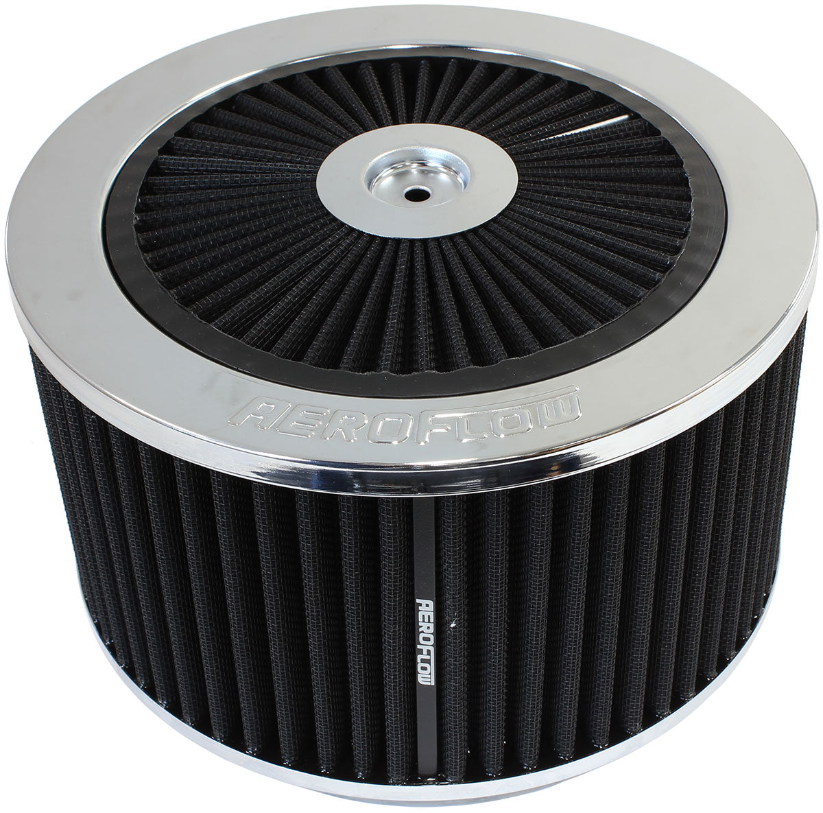 Aeroflow AF2851-1375 9" X 5" Full Flow Air Cleaner Assembly 5-1/8" Chrome Cotton