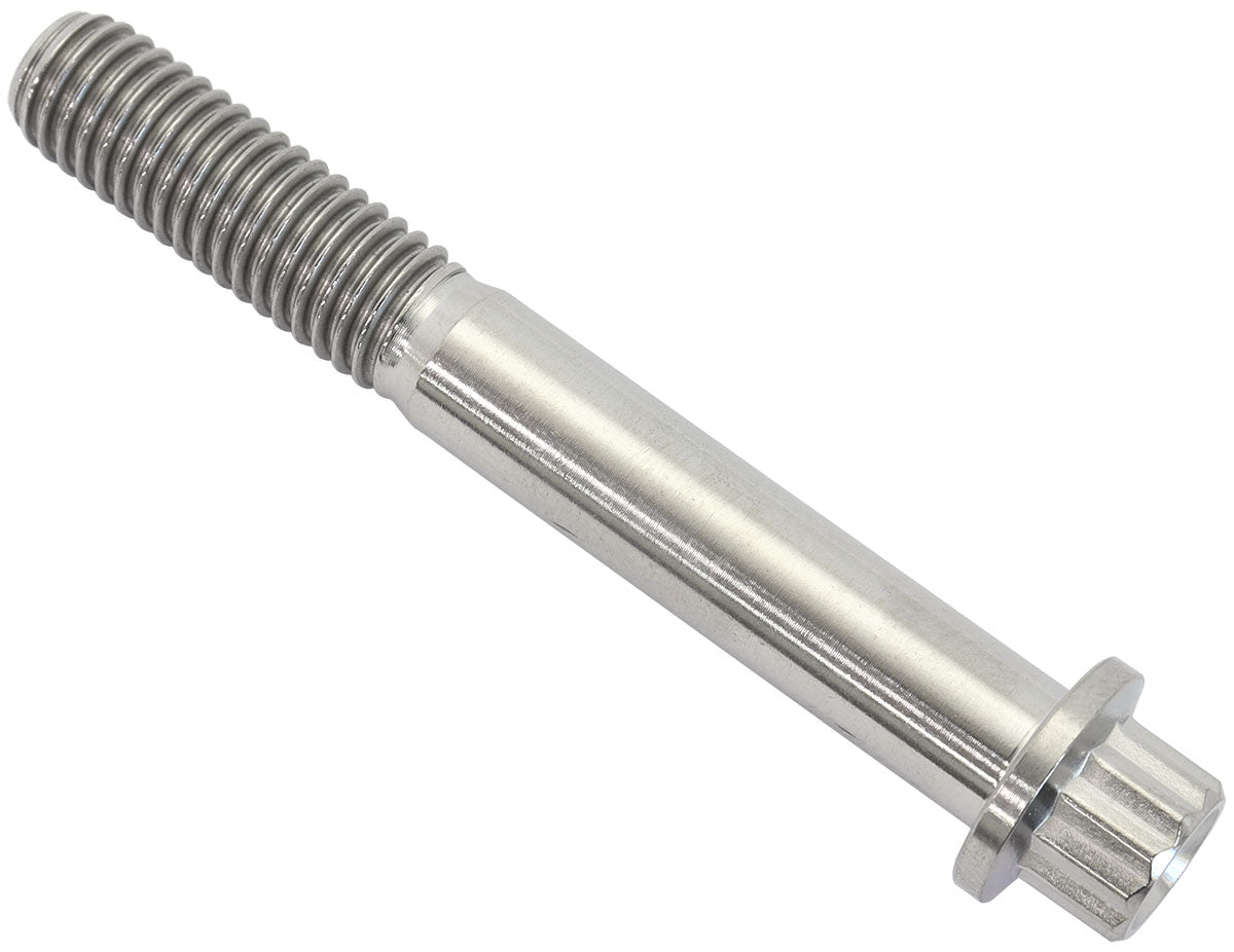 Aeroflow AF3502-2362 M8x1.25 TITANIUM BOLT 60mm UHL12 POINT SINGLE M8 x 1.25mm