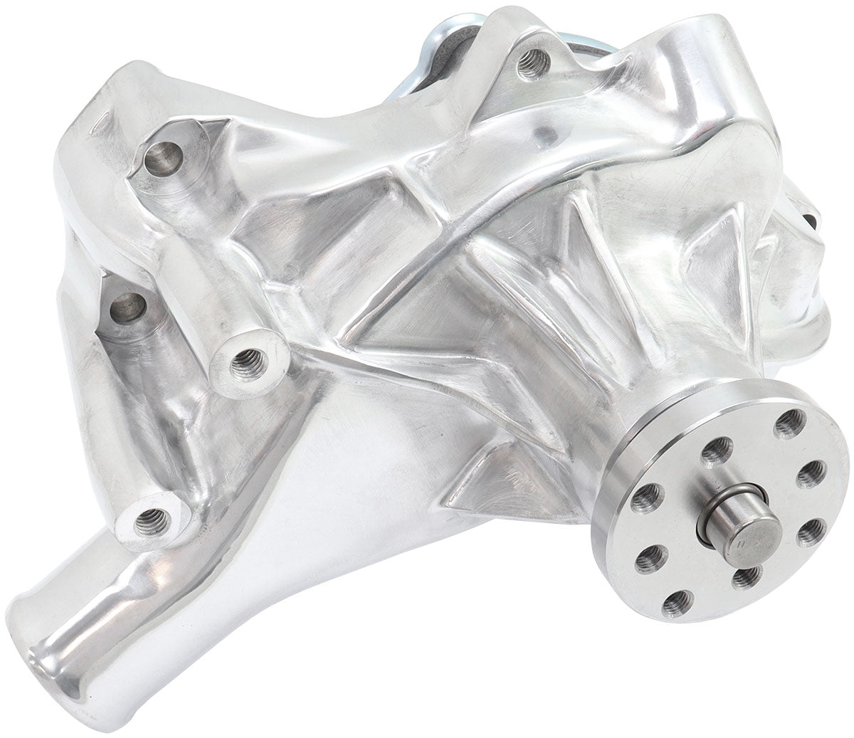 SMALL BLOCK CHEV LONG WATER PUMP POLISHED SBC Aeroflow - AF 64-2351P