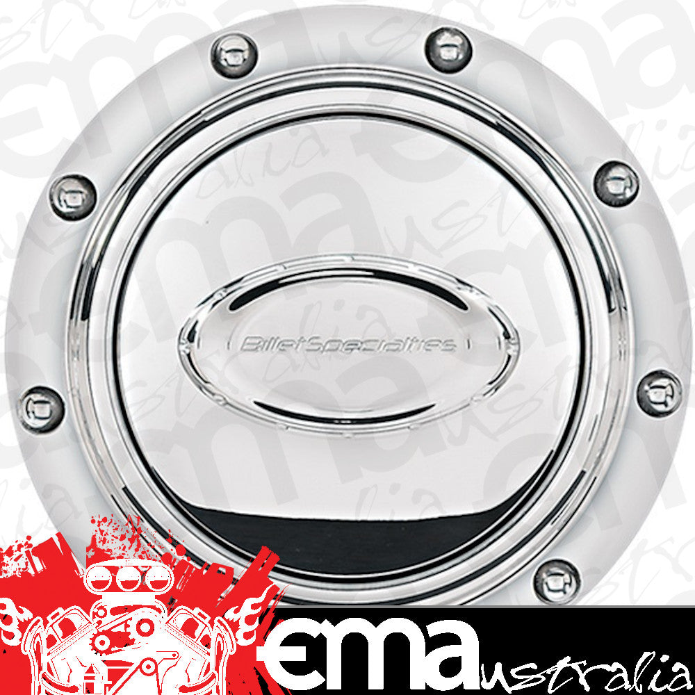 Billet Specialties BS32710 Pro Style Horn Button - Polished Riveted With Polished Logo