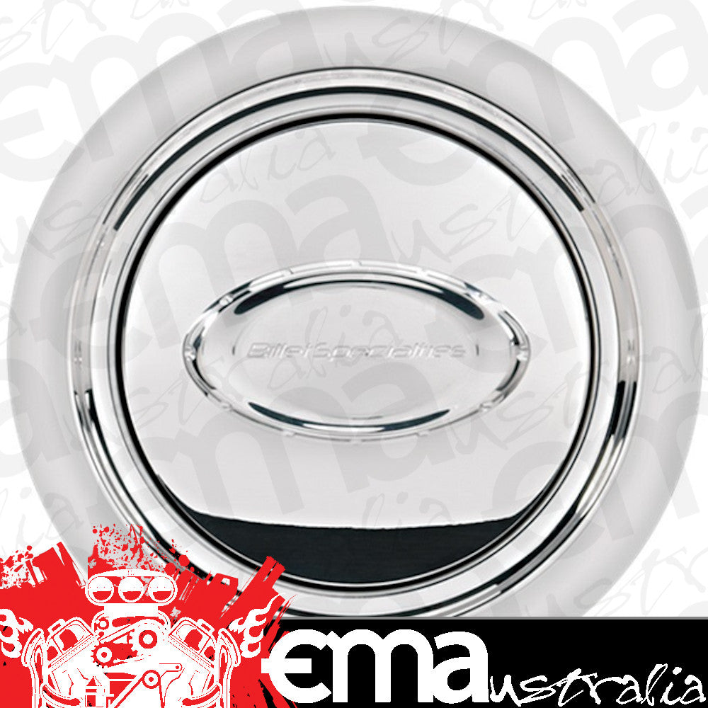 Billet Specialties BS32720 Pro Style Horn Button - Polished Smooth With Polished Logo