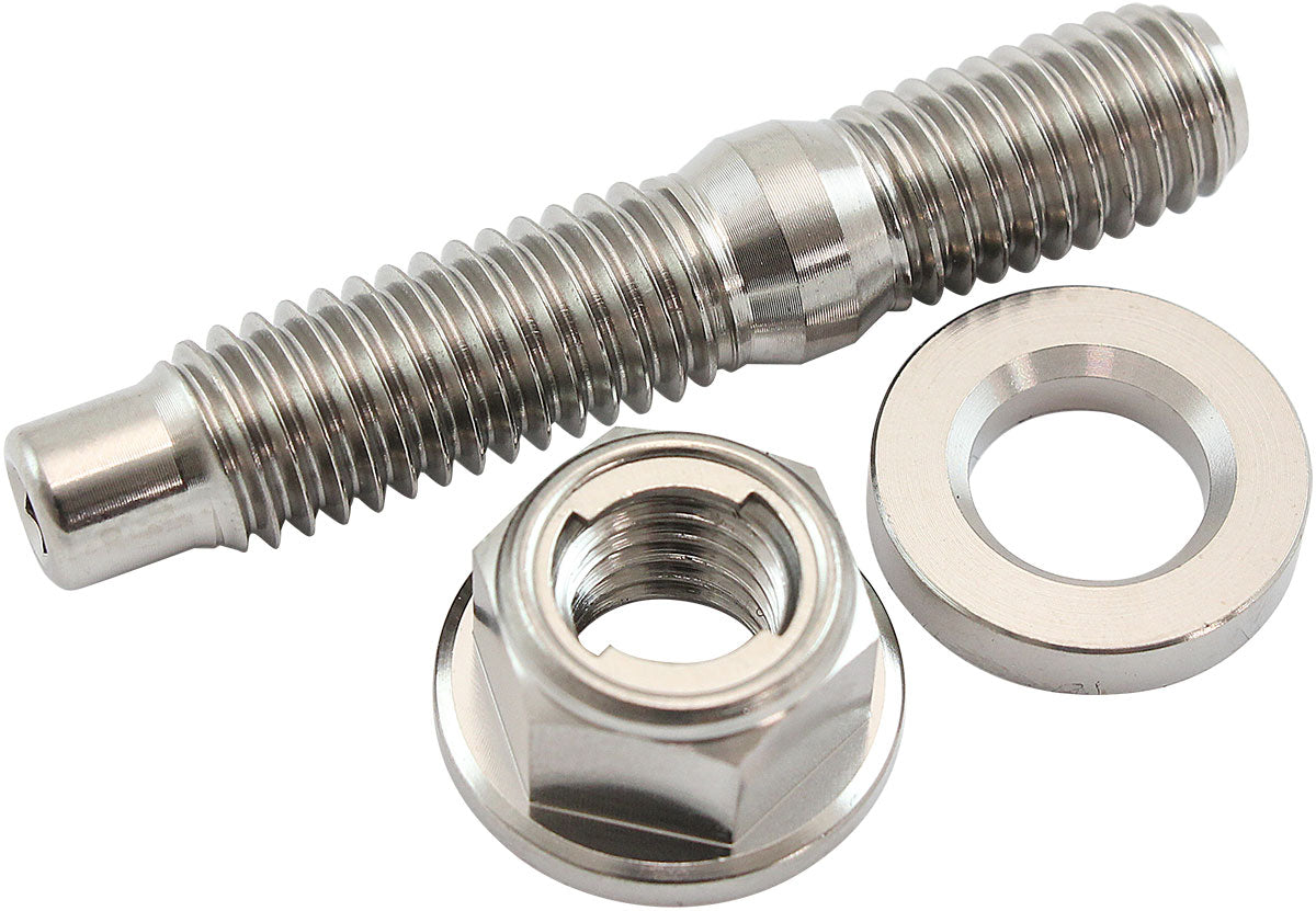 Aeroflow AF55-2015 M8 Titanium Stud Locking Hex Nut Kit M8X1.25mm Header Bolt