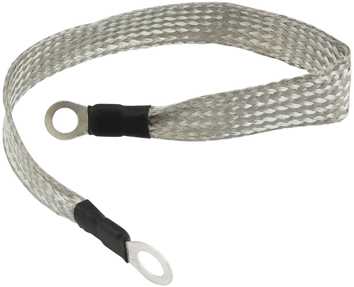 Aeroflow Performance Products AF49-1094 Earth Strap 400mm Long Ground BraIDed Wire 5/16" 3/8" Eyelet