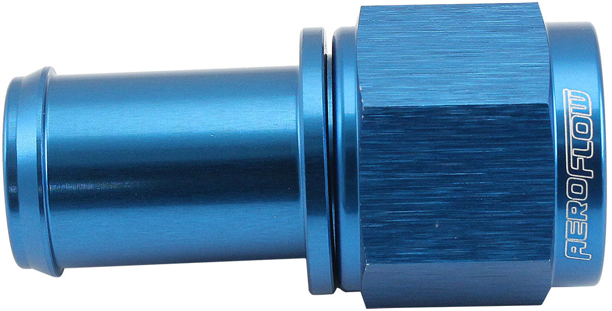 Aeroflow AF411-08-10 Female -8AN To 5/8" Barb Blue With Tube Nut