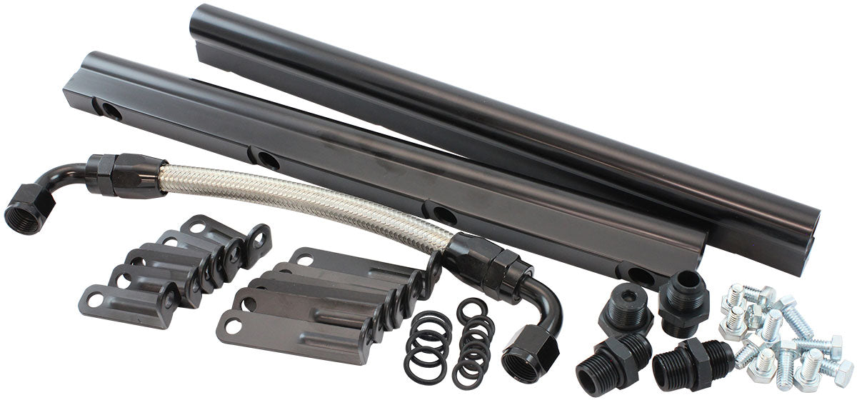 Aeroflow AF6999-6000 Gm LS Fuel Rail Kit EFI IntakeManifold Rectangle Port LS3