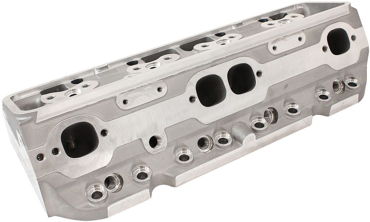 Aeroflow AF95-0402 Sbc 220Cc Aluminium Heads Bare75Cc, 2.10"/1.60" Valves, (pair)
