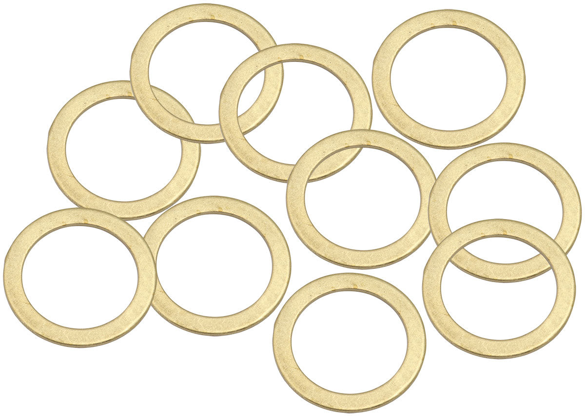 Aeroflow AF181-20 Brass Crush Washer Metric M20 20mm ID Suit M20 Thread 10 Pac