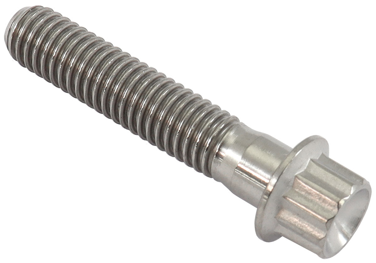 Aeroflow AF3501-1181 M6x1.00 TITANIUM BOLT 30mm UHL12 POINT SINGLE M6 x 1.00mm